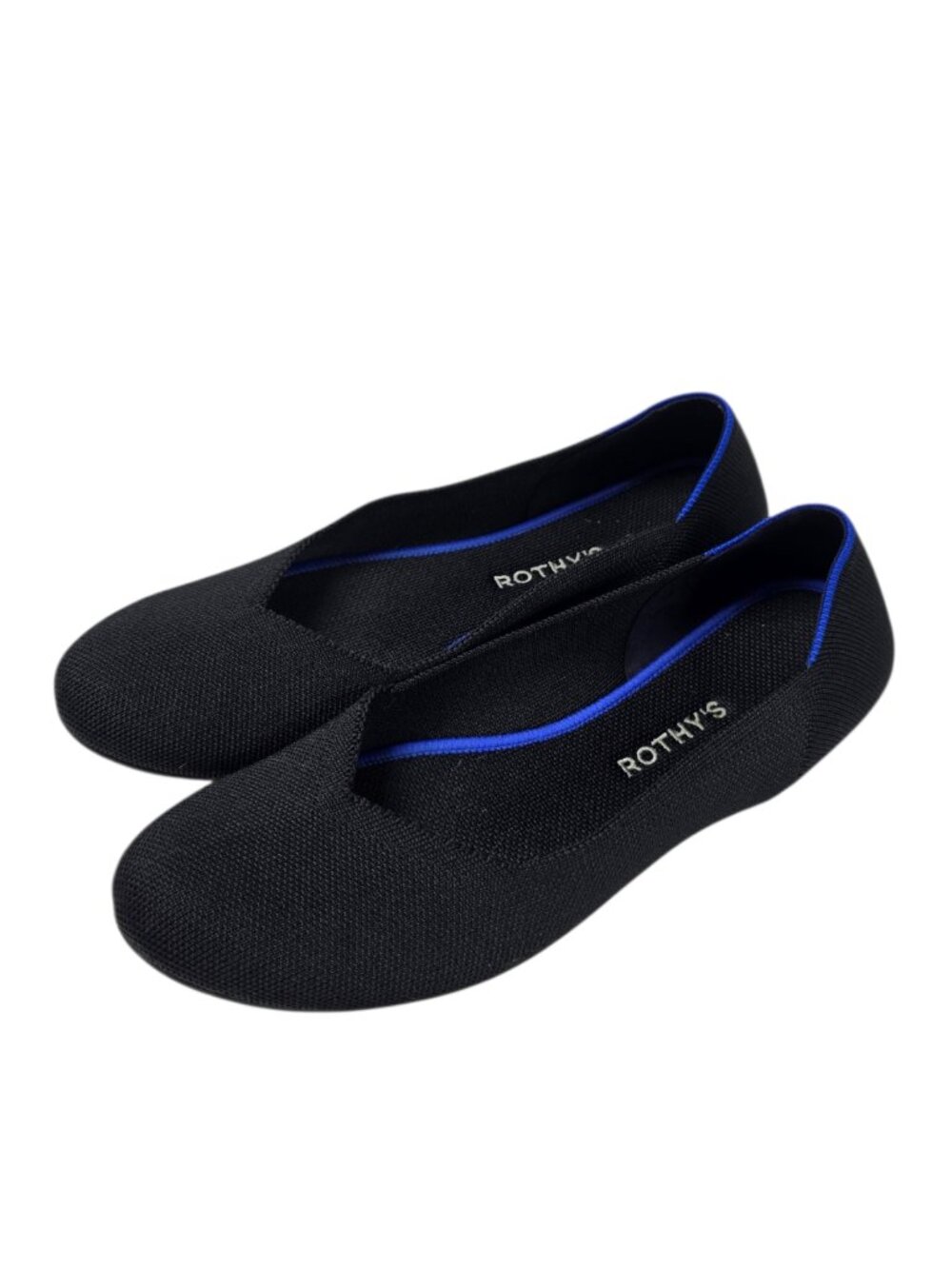 Rothy's The Flat Shoes, Round Toe Washable Ballet Flats, Black, Womens 11.5